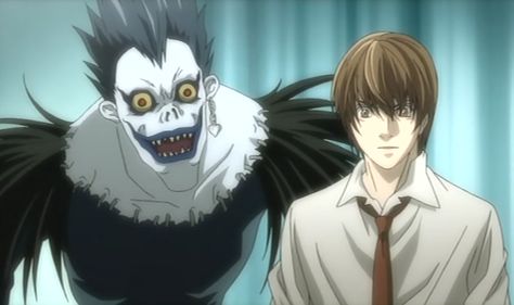 Light And Ryuk, Tsugumi Ohba, Scary Characters, Watch The World Burn, Netflix Anime, Light Yagami, Anime Reviews, Yuri Anime, Manga Artist