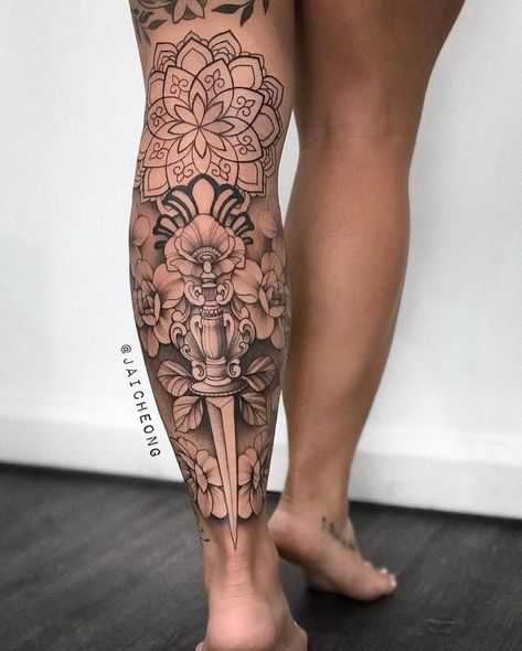 A fun piece on the shin for Crystal ✨ Thanks for making the trip down and sitting so well 🙏🏼 All bookings and enquiries to… | Instagram Womens Shin Tattoo, Women Calves Tattoo, Calf Tattoos For Women, Shin Tattoo, Half Sleeve Tattoos Drawings, Full Leg Tattoos, Tasteful Tattoos, Forearm Tattoo Women, Tattoos Women