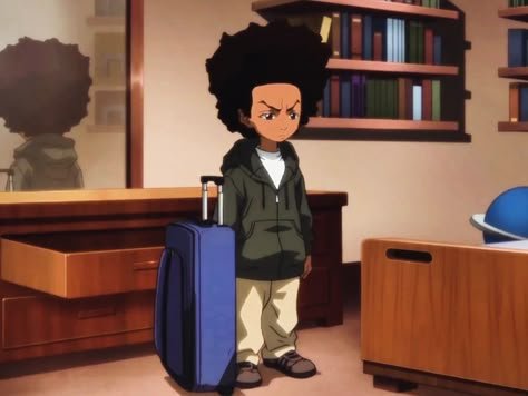 Riley Boondocks Outfit, Huey Freeman Outfits, Boondocks Cartoon, Riley Freeman, Huey Freeman, Costume Inspo, I Icon, Abs Workout, Quick Saves