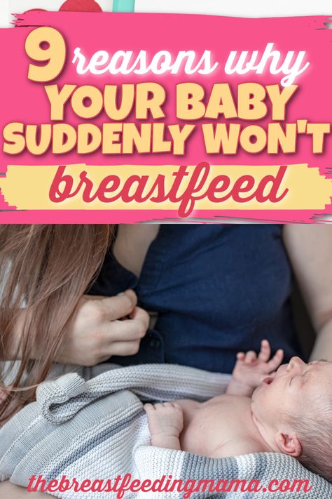 The first time your baby refuses to nurse can be so frustrating. Nursing strikes while breastfeeding can be difficult but aren't insurmountable. Here are some reasons why this might be happening. Newborn First Week, Baby First Week, How To Breastfeed Newborns, Cool Boy Names, Newborn Schedule, Stopping Breastfeeding, Breastmilk Supply, Breastfed Baby, Crawling Baby