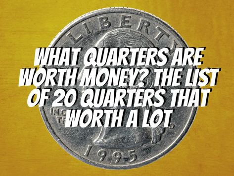 Rare Coins Worth Money List, Quarters Worth Money List, Rare Quarters Worth Money, Coins Worth Money List, Quarters Worth Money, Old Pennies Worth Money, Old Coins Value, Postage Stamp Collecting, Coins Collection