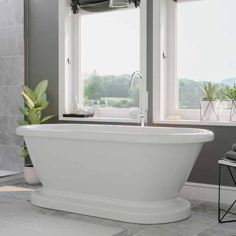 Clawfoot Tubs, Pedestal Tub, Clawfoot Tub Faucet, Freestanding Tub Filler, Acrylic Tub, Acrylic Bathtub, Soaking Bathtubs, Brass Faucet, Clawfoot Tub