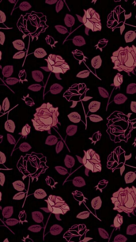 #Roses_dkpink Roses Wallpaper Drawing, Dark Pink Flowers Wallpaper, Pink Goth Wallpaper, Roses Wallpaper, Floral Wallpaper Iphone, Goth Wallpaper, Hoodie Fabric, Whatsapp Wallpaper, Montage Photo