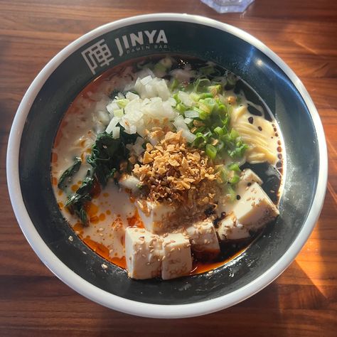 yummyyy 🍜🤤 #jinya #ramen #vegan #tofu #yummy #aesthetic #sogood Jinya Ramen, Ramen Vegan, Yummy Aesthetic, Vegan Ramen, Vegan Tofu, Japchae, Ramen, Ethnic Recipes, Pins