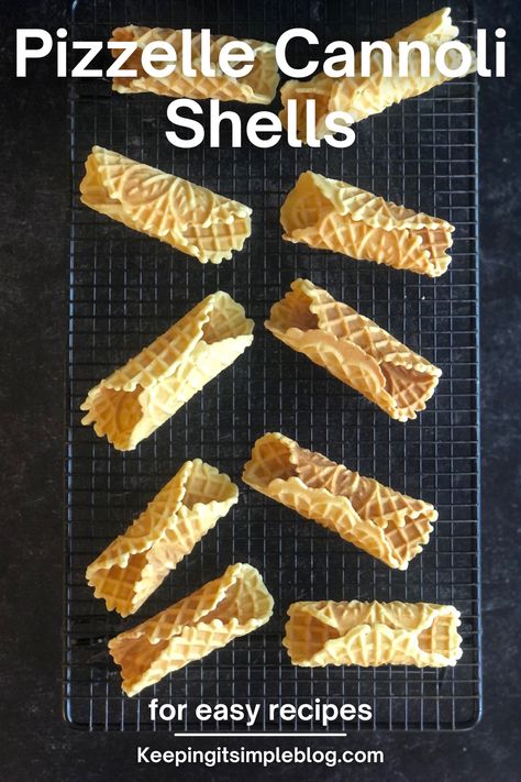 Learn how to make the best cannoli with your pizzelle maker! Pizzelle Cannoli Recipe, Conoli Recipe Shell, Conoli Recipe, Filled Pizzelles, Pizzelle Cannoli, Cannoli Recipe Easy, Homemade Cannoli Recipe, Pizzelle Maker, Italian Cannoli