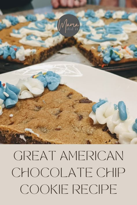 Mrs Fields Cookie Cake Recipe, Making A Large Cookie Cake, Tollhouse Cookie Cake, Thick Cookie Cake, Best Icing For Cookie Cake, Double Decker Cookie Cake, Blue Cottage Bakery Cookie Cake, Double Layer Cookie Cake, Frosting For Cookie Cake