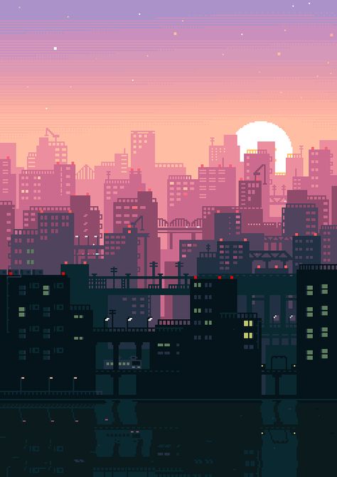 Fall in love with these gorgeous 8-bit GIFs of Japan | TNW Pixel Art City Gif, Sunset Pixel Art Gif, Japanese Pixel Art Wallpaper Gif, Pixel Art Gif Wallpaper, Tokyo Pixel Art, Pixel Art Background Gif, 8 Bit Gif, Japanese City Art, Animated Wallpaper Gif