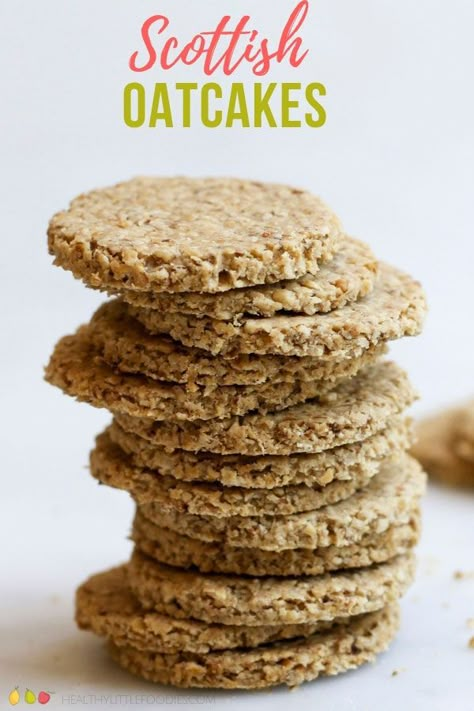 Oats Snack, Scottish Oatcakes, Scottish Oat Cakes, Oat Cake Recipes, Oat Recipes, Scottish Recipes, Oat Cakes, Steel Cut Oats, International Food