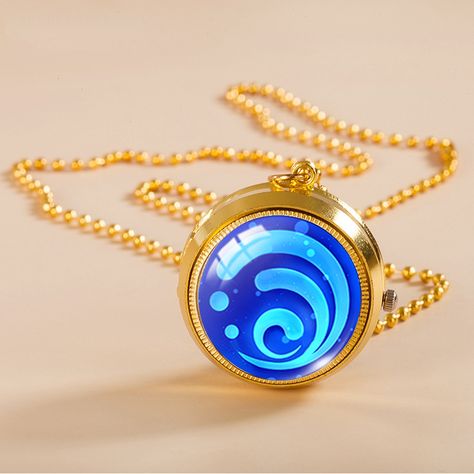 2023 New Genshin Impact Pocket Watch Necklace Gold Color Vintage Watch Glass Dome Pendant Fashion Genshin Impact Elements, Pocket Watch Necklace, Vintage Pocket Watch, Color Vintage, Glass Dome, Watch Necklace, Pocket Watch, Genshin Impact, Fan