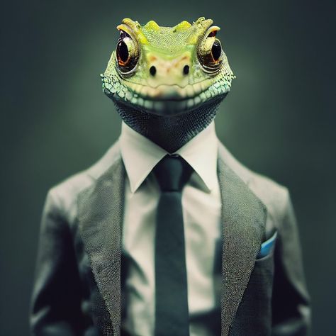 Lagarto antropomórfico con traje de corb... | Premium Photo #Freepik #photo #surrealismo #iguana #lagartija #ropa-elegante Cowboy Character, Johan Liebert, Premium Photo, Reptiles, Cowboy, Tattoos, Animals, Anime, Quick Saves