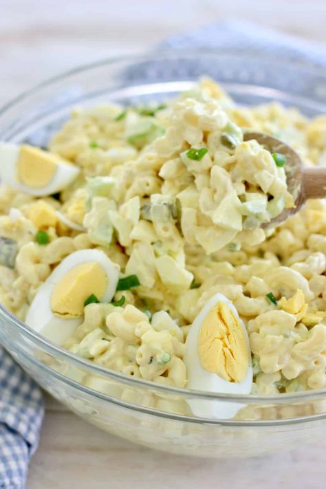 Deviled Macaroni Salad, Deviled Eggs Macaroni Salad, Easy Macaroni Salad With Eggs, Macaroni And Egg Salad, Macaroni Egg Salad Recipe, Macaroni Egg Salad, Mac Salad Recipe With Egg, Devil Egg Pasta Salad Recipe, Egg Salad Pasta Recipe