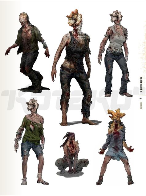 Escaladores The Last Of Us, The Last Of Us Creature, The Last Of Us Part 2 Clicker, Infected Last Of Us, Last Of Us Clicker Concept Art, Tlou Infected Concept Art, The Last Of Us Zombies Types, Last Of Us Monsters, Clicker Concept Art