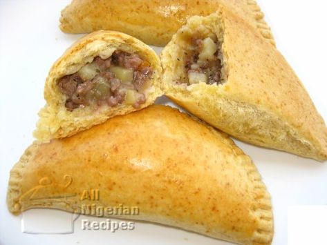 Nigerian Meat Pie Recipe | All Nigerian Recipes Nigerian Desserts, Nigerian Meat Pie Recipe, Handheld Pies, Nigeria Culture, Nigerian Meals, Empanadas Recipes, Luxury Sweets, All Nigerian Recipes, Nigerian Meat Pie