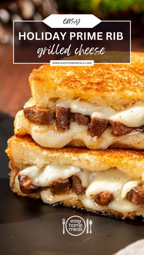 Elevate your holiday leftovers with a mouthwatering Holiday Prime Rib Grilled Cheese! 🧀🎄 Sargento® Creamery Sliced Baby Swiss Natural Cheese adds a perfectly smooth texture to your leftover prime rib. Don't miss out on this delicious post-holiday treat – click the link in our bio for the full recipe. 👆🍽️ #ad Prime Rib Thanksgiving Dinner Sides, Prime Rib Bones Leftover, Recipes For Leftover Prime Rib, What To Do With Leftover Prime Rib, Prime Rib Leftovers Ideas, Leftover Prime Rib Recipes Ideas, Prime Rib Leftover Recipes, Holiday Prime Rib, Leftover Prime Rib Recipes