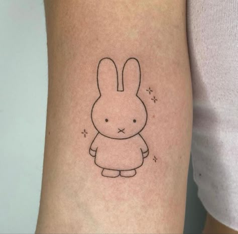 Rilakkuma Tattoo, Miffy Tattoo, Matching Tats, Rabbit Tattoos, Lions Gate, Bow Tattoo, Hand Poked Tattoo, Honey Dew, Cute Little Tattoos