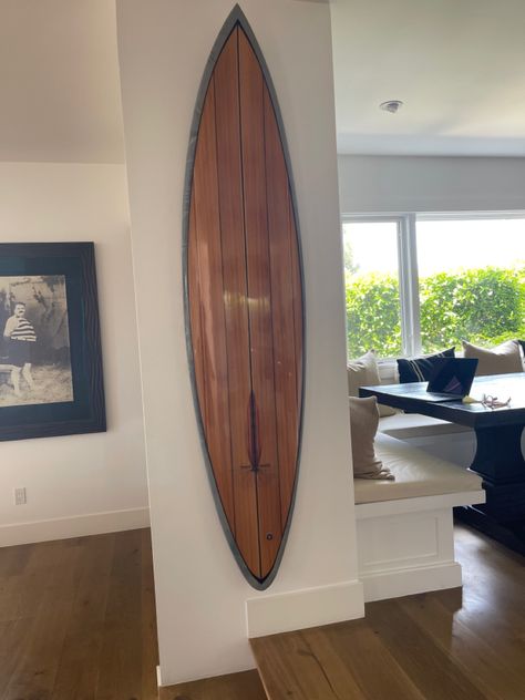 Wall art in beach house Deck Wall, Custom Surfboards, Surf Decor, Skate Decks, Future House, Surfboard, Beach House, Sailing, Surfing