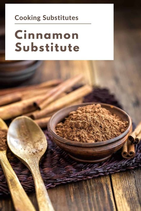 Looking for the best cinnamon substitute? I've gathered all of my favorite and best cinnamon substitutes in one place just for you! Also, how to use each one. Substitute For Cinnamon, Cinnamon Substitute, Cinnamon Allergy, Baking Substitutions, Baked Apple Slices, Buttermilk Substitute, Cinnamon Extract, Diy Mixes, Cassia Cinnamon