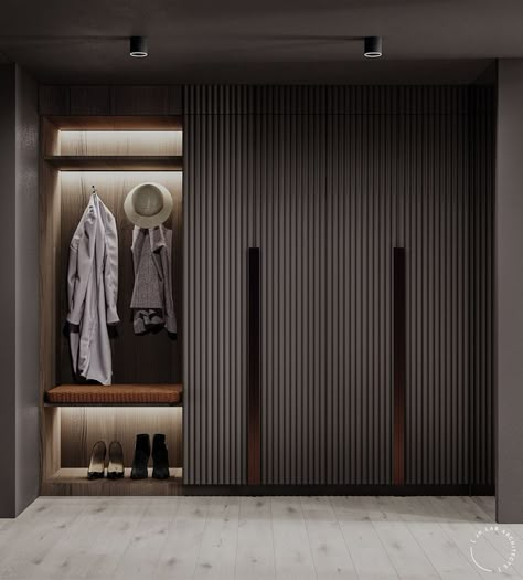 Hotel Wardrobe Design Closet, Louvers Wardrobe Design, Egger Wardrobes, Invisible Wardrobe, Hotel Closet Design, Hotel Wardrobe, Hotel Wardrobe Design, Wardrobe Design Ideas, Store Shelves Design