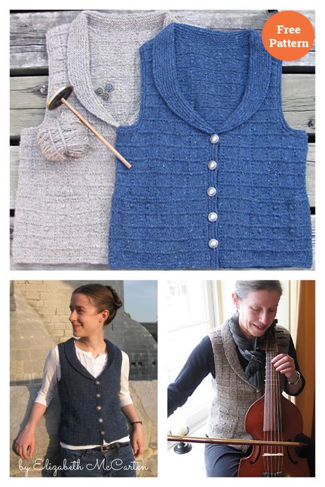 Buttonbox Vest Free Knitting Pattern Knitting Vests For Women Free Pattern, Free Knit Vest Patterns For Women, Knitted Waistcoat Woman, Knitted Vest Patterns Free For Women, Waist Coat For Women, Sleeveless Vest Pattern, Waistcoat Knitting Pattern, Knit Vest Pattern Free, Waistcoat Pattern