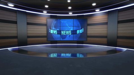 News Studio Background, Tv On Wall, Tv Studio, News Studio, Studio Background, Tv Wall, Stock Footage, Tv Shows, Tv