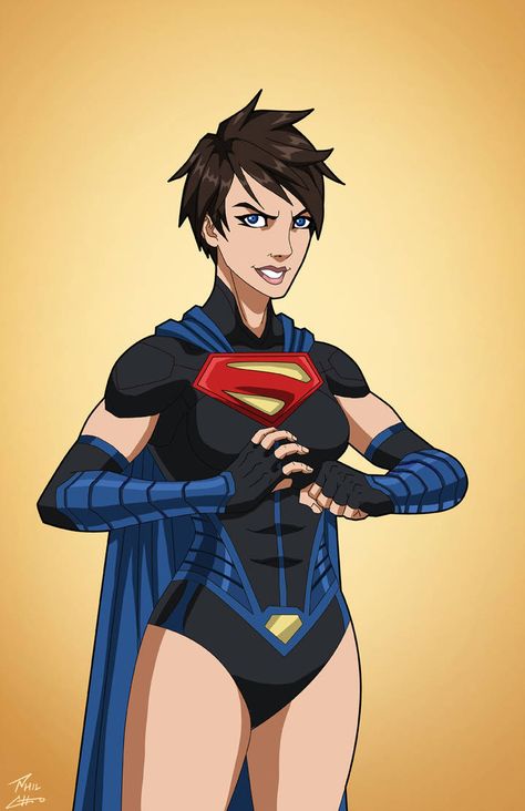 Supergirl 2.0 (Earth-27) v.2 commission by https://www.deviantart.com/phil-cho on @DeviantArt Dc Heroines, Phil Cho Art, Supergirl 2, Superman Suit, Earth 27, Phil Cho, Man Pictures, Dc Women, Superman Family