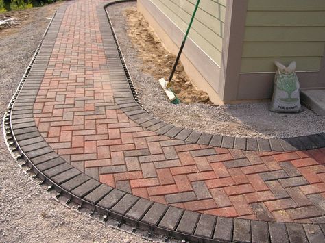 JJD Masonry LLC - Home Red Patio Pavers Design, Cross Garden, Side Walkway, Garden Walkways, Paver Ideas, Landscape Planning, Paver Patios, Brick Paver Patio, Garden Pathways