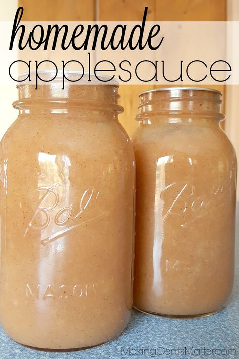 Make Applesauce, Canning Applesauce, Canned Applesauce, Homemade Applesauce Recipes, How To Make Applesauce, Home Canning Recipes, Canning Vegetables, Canning Tips, Apple Sauce Recipes