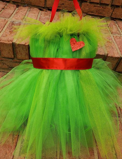 Girl Grinch Costume, Toddler Grinch Costume, Girl Grinch, Christmas Dress Toddler, Grinch Costume, Grinch Halloween, Grinch Costumes, Toddler Costumes Girl, Christmas Tutu