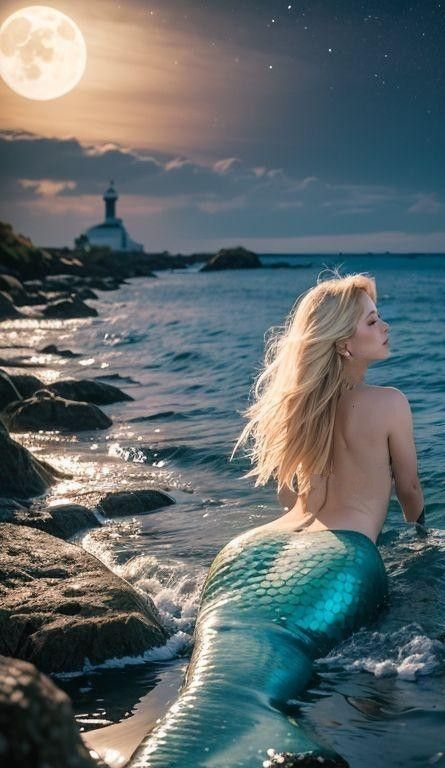 Blonde Mermaid Aesthetic, Mermaid Athestic, Dreamy Mermaid Aesthetic, Mermaid On Land Aesthetic, Mermaid Swimming In Ocean, Water Nymphs, My Fantasy World, Beautiful Mermaids, Sirens