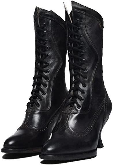 Erocalli Women Wedding Bridal Boots Victorian Boots Renaissance Boots Goth Witch Stuff Boots Lace Up Satin Lace Mid Calf Boot Tango Latin Ballroom Dance Evening Wedding Shoes Winter Wedding Boots, Boots Victorian, Boots Goth, Victorian Shoes, Victorian Boots, Witch Shoes, Witch Boots, Goth Shoes, Lace Ankle Boots