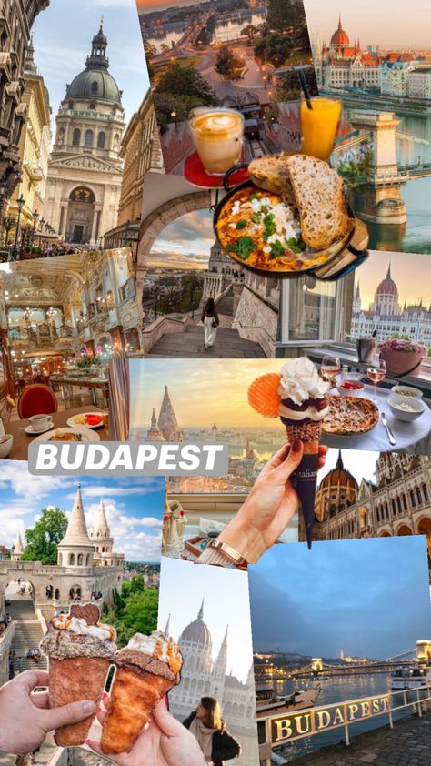 Budapest Aesthetic, Creative Vision Boards, City Collage, Budapest City, Budapest Travel, Cities In Europe, Europe Summer, Stitching Leather, Study Abroad