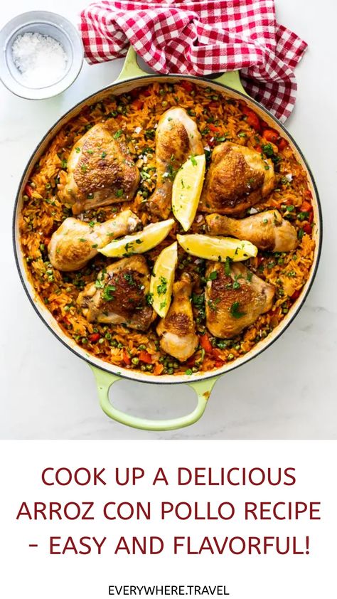 Indulge in the vibrant flavors of a traditional Spanish dish with this mouthwatering Spanish Chicken and Rice recipe. Succulent chicken, fragrant spices, and aromatic rice come together in a harmonious blend of flavors that will transport you to sunny Spain with every bite. This easy-to-follow recipe for Arroz Con Pollo is perfect for any occasion - from weeknight dinners to festive gatherings. Spanish Chicken Recipes, Spanish Chicken And Rice, Chicken Quarter Recipes, Spanish Dish, Traditional Spanish Dishes, Pollo Recipe, Spanish Rice Recipe, Chicken And Rice Recipe, Spanish Chicken