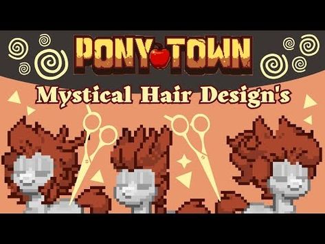 Ponytown Hair Ideas, Mystical Hair, Ponytown Hair, Pony Town Hair Ideas, Ponytown Ideas, Boy Hair, Pony Town, Oc Ideas, Hair Design