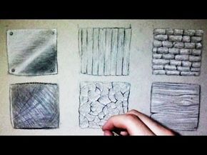 Drawing Time Lapse: 6 different textures (Wood, metal, stone...) - YouTube Elements Of Art Texture, Drawing Time Lapse, Texture Sketch, Metal Art Techniques, Metal Drawing, Drawing Time, Texture Drawing, Elements And Principles, Sketching Techniques