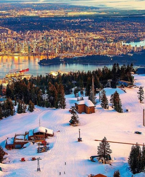 Grouse Mountain, Vancouver 😍🌨| 📸@jacob #rhinoCanada #bc #britishcolumbia #visitbritishcolumbia #discoverbc #canada #explorecanada… Vancouver Canada Photography, Canada Honeymoon, Backpacking Canada, Grouse Mountain, Vancouver City, Vancouver Travel, Canada Photography, Canada Road Trip, Visit Canada