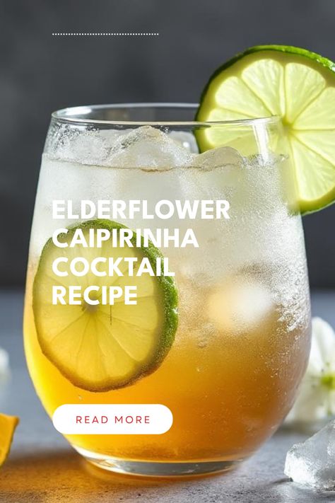 Looking for a refreshing twist on the classic mix? Try the Elderflower Caipirinha! This easy cocktail recipe blends traditional Brazilian flavors with floral hints from elderflower cordial. Perfect for summer gatherings or cozy nights in, this drink features sharp citrus notes complemented by the sweetness of elderflower, making it both vibrant and enjoyable. Whether you're a seasoned mixologist or a hobbyist, you'll love shaking things up with this delightful cocktail. Cheers to casual sips with a fancy flair! Caipirinha Recipe, Caipirinha Cocktail, Easy Cocktail Recipe, Daiquiri Cocktail, Elderflower Cordial, Sour Cocktail, Easy Cocktail, Unique Cocktails, Flavor Combinations