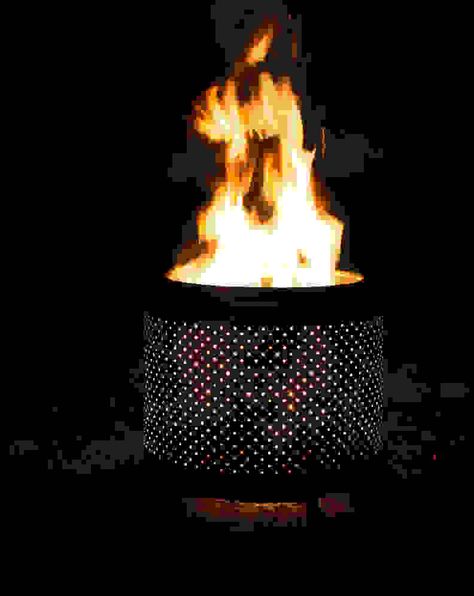 Washing Machine Fire Pit, Washer Drum Fire Pit Diy, High Heat Paint, Washer Drum, Old Washing Machine, Best Charcoal Grill, Washing Machine Drum, Best Charcoal, Top Load Washing Machine