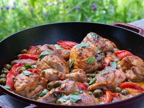 Michael Symon Recipes Food Network, Roasted Chicken Recipe, Paleo Cookbook, Michael Symon, Green Goddess Dressing, Dry Vermouth, Chicken Entrees, Tuscan Chicken, Roast Chicken Recipes