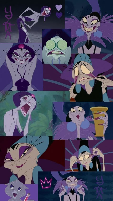 Yzma Disney Aesthetic, Emperors New Groove Aesthetic, Literally Me Wallpaper, Yzma Wallpapers, Yzma Drawing, Yzma Cosplay, Fictional Wallpaper, Yzma Disney, Kuzco Disney