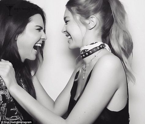 Gigi Hadid And Kendall Jenner, Gigi Hadid, Kendall Jenner, Every Woman, Black And White, Birthday, White, Black