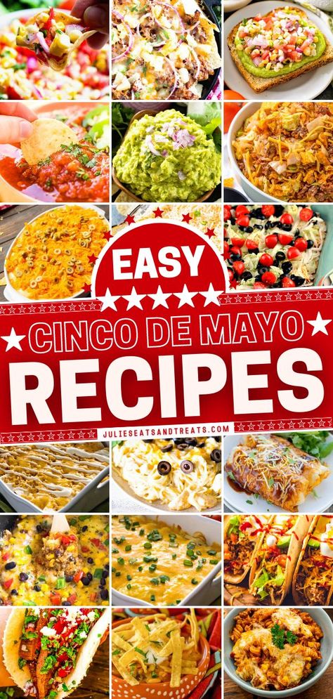 Easy Mexican Dishes, Mexican Dinner Party, Mexican Party Food, Cinco De Mayo Recipes, Mexican Menu, Mexican Side Dishes, Mexican Dinner Recipes, Best Mexican Recipes, Easy Holiday Recipes