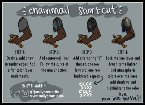 chainmail tutorial Chainmail Drawing Tutorial, Chainmail Drawing Reference, Chain Mail Drawing, How To Draw Chainmail, Chainmail Armor Dnd, Drawing Chainmail, Chainmail Drawing, Dnd Chainmail, Knight Chainmail