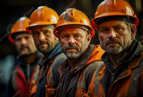 Group of construction team workers in vests and hard hats for safety USA Labor Day Generative AI Construction Vest, Working Men, Construction Safety, Group Poses, Construction Workers, Sales Image, Commercial Construction, Hard Workers, Construction Worker