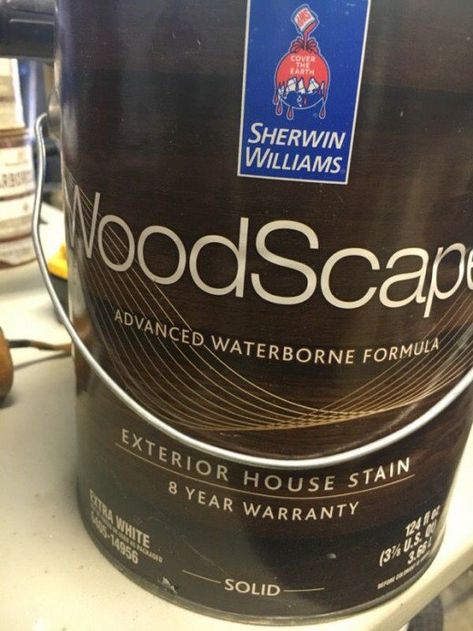 Woodscapes is a Sherwin Williams fence and siding stain available in a water-based and oil-based option. Check out my review to learn more about Woodscapes acrylic stain. Woodscapes Exterior Stain, Sherwin Williams Woodscapes Stains, Dark Brown Fence Stain, Pergola Colors, Sherwin Williams Stain Colors, Exterior Stain Colors, Sherwin Williams Stain, Deck Stain Colors, Sherman Williams