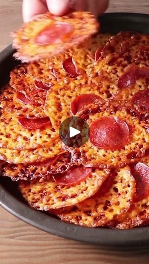 25K views · 575 reactions | A personal pepperoni pizza but in crispy, chewy, satisfying chip form? SIGN US UP! 🍕Chef John is joyfully singing through making these utterly addictive snack bites. Perfect for any mid-day or late-night craving.🎶 And as always enjoy🎶 #pizza #pizzalover #pepperoni #cheese #keto | Alldelishes | Alldelishes · Original audio Pizza Type Recipes, Carnivore Ideas, Bundt Recipes, Cheese Keto, Chef John, Snack Bites, Football Party Food, Keto Pizza, Appetizers Easy Finger Food