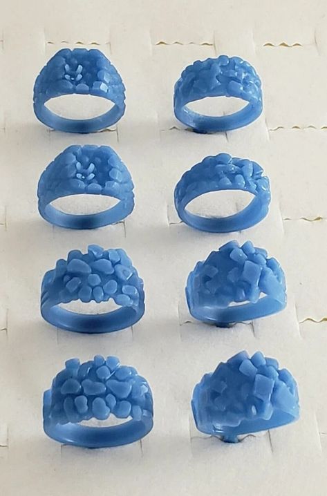 Lot of 8 Nugget Rings. Jewelry Wax Patterns for Lost Wax Casting, for Jewelry Artisan NEW, 3D Printing Service, Personalized Wax Prints - Etsy Wax Modeling Jewelry, Lost Wax Casting Rings, Nugget Rings, Wax Jewelry, Wax Carving Jewelry, Jewelry Wax, 3d Printing Service, Wax Carving, Casting Jewelry