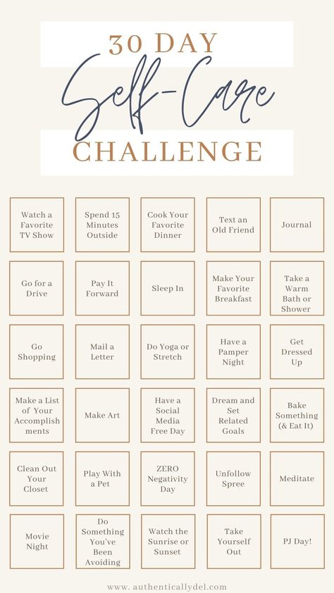 70 Best 30-Day Challenge Ideas to Better Yourself - Authentically Del Self Care Activities For Adults, Wellness Activities For Adults, Caring Aesthetic, Skin Care Challenge, Deep Tattoos, Caring Quotes, 30 Day Self Care Challenge, 30 Day Self Care, 30 Day Challenges