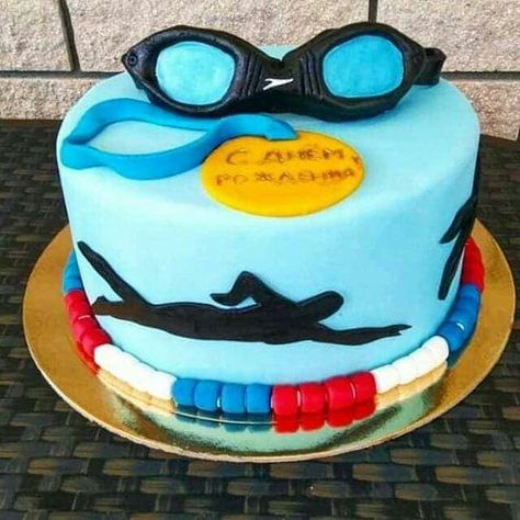 Swimmers Birthday Cake, Swim Theme Cake, Swim Birthday Cake, Swim Cakes Swimmers Birthday, Swimmer Cake Ideas, Swimming Cake Ideas, Swimming Theme Cake, Swimmers Cake, Swimming Cupcakes