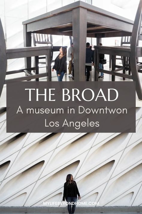 The Broad, a museum in Downtown in Los Angeles Broad Museum Los Angeles, Broad Museum, Infinity Room, The Broad Museum, Modern Art Museum, Contemporary Art Museum, La Food, Los Angeles City, California Vacation