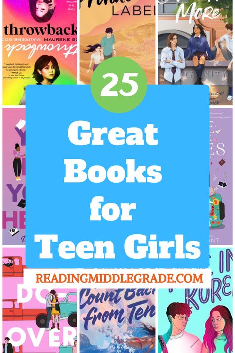 A list of wholesome books that teen girls will enjoy, with minimal language, something more than romance, and relatable themes. #booksforteengirlstoreadlist #teensbooksideas Best Books For Teenage Girls To Read, Good Books For Teen Girls Must Read, Teen Books To Read, Romance Books For 12 Year Girl, Book Recommendations For Teens 13, Best Books For Teen Girls, Books For Teenage Girls Must Read, Popular Teen Books, Books To Read For Teens